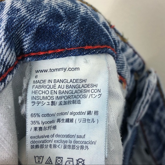 Tommy Hilfiger Distressed Boyfriend Jeans Sz 6 - Picture 8 of 11